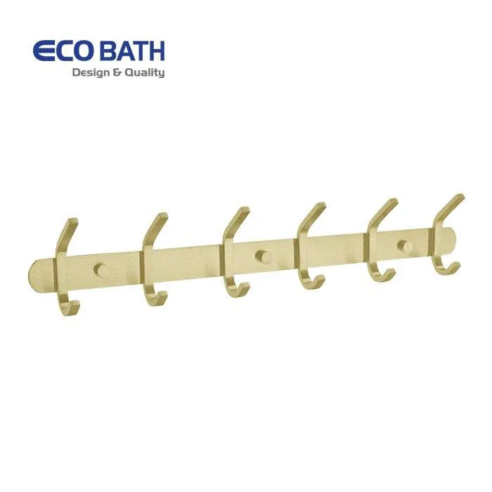 Móc áo Ecobath EC2038-6BG màu vàng chải