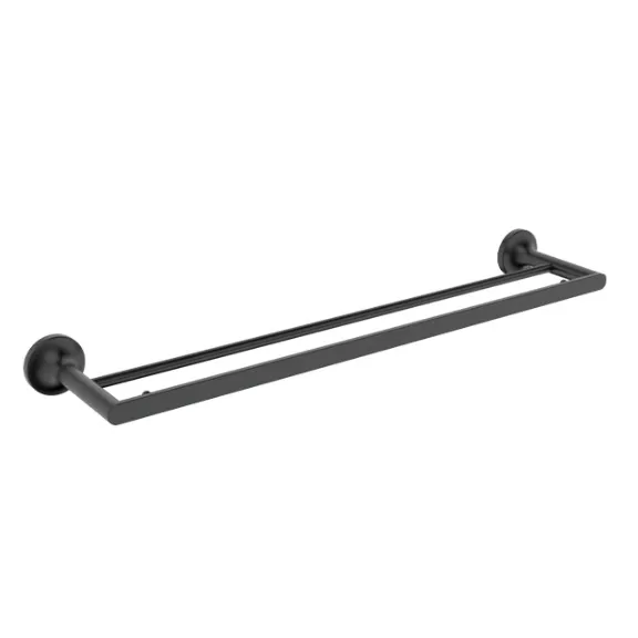 Thanh vắt khăn đôi màu đen mờ EcoBath EC218-09MB