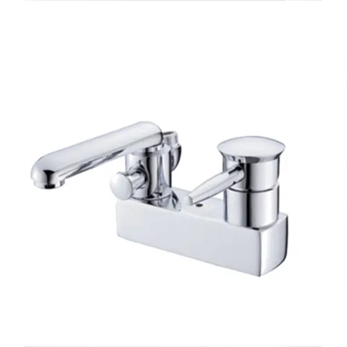 Vòi chậu 3 lỗ  liền sen tắm nóng lạnh Hàn Quốc Ecofa E-401-S2