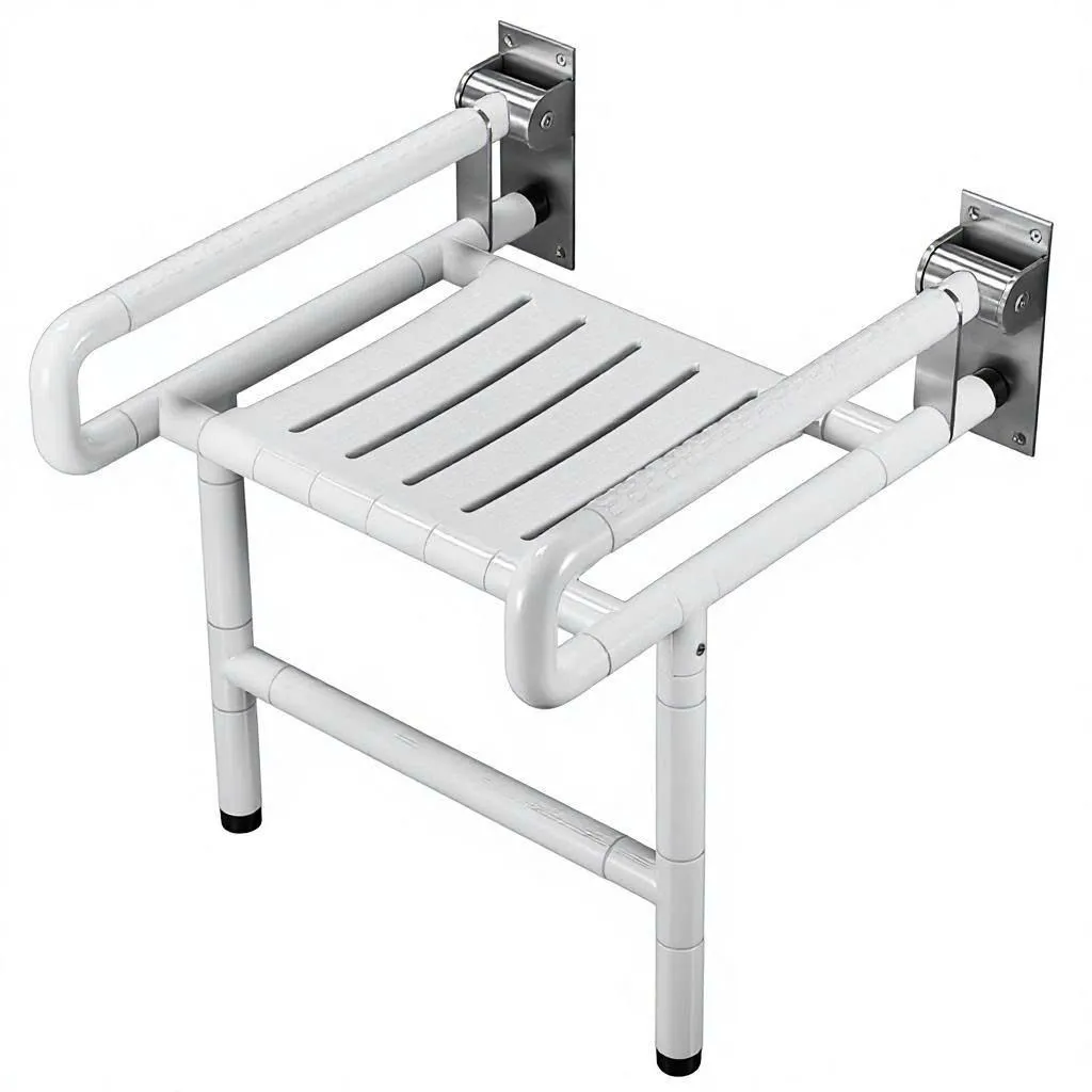 Ghế tắm gắn tường bằng INOX bọc nhựa ST009