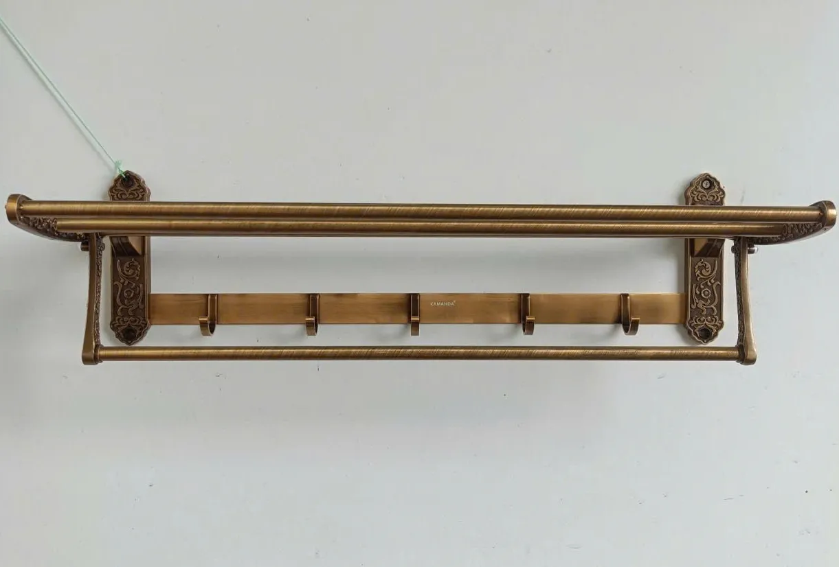 Giàn vắt khăn màu đồng cổ điển GVK03C
