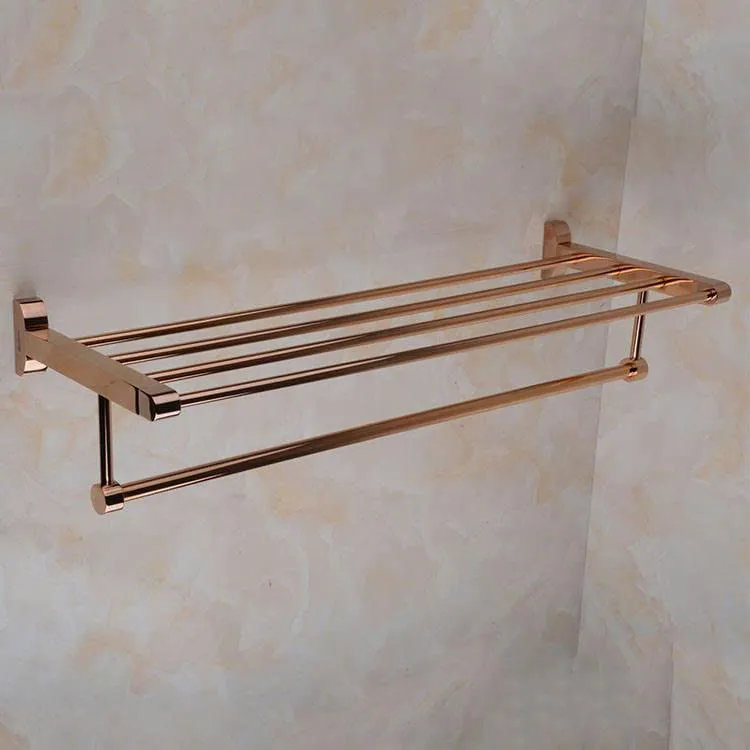 Giàn vắt khăn màu vàng hồng bóng GVK05RG