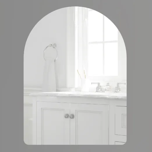 Gương nhà tắmhình vòm mài bóng cạnh GLS S00A30