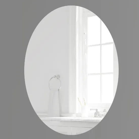 Gương nhà tắm hình elip mài bóng cạnh GLS S00E30