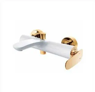 Sen tắm nóng lạnh màu trắng mạ vàng Samwon GMFB-779