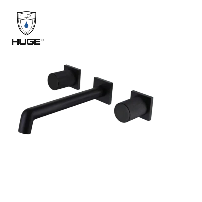 VÒI LAVABO ÂM TƯỜNG MÀU ĐEN H-VT200B2