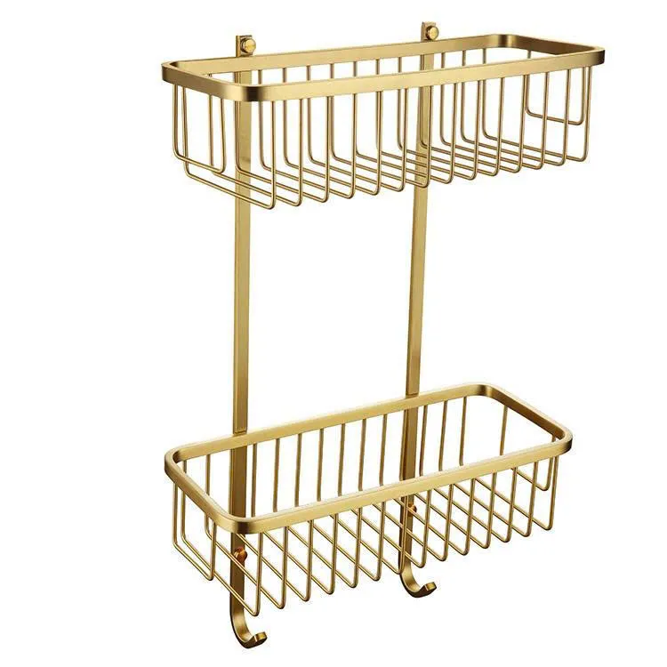 Kệ thẳng  2 tầng màu vàng mờ KT02G