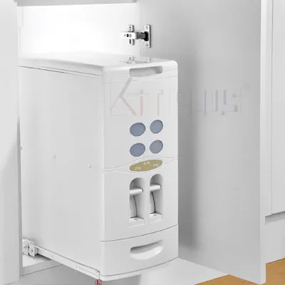 Thùng gạo âm tủ 2 nút ấn thông minh Kit Plus KA30