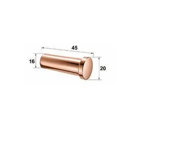 Móc áo màu vàng hồng đơn Basic BP-73401RG