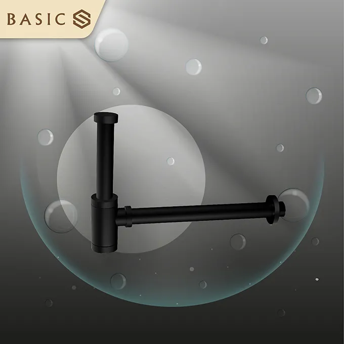 Ống thải chậu lavabo màu đen Basic BP-21025B