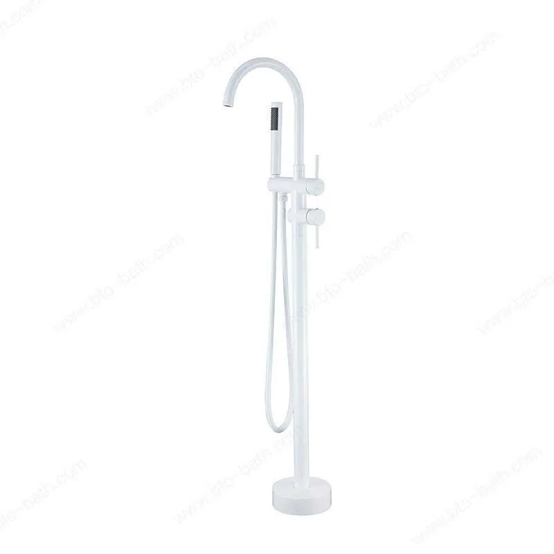 Sen cây đặt sàn cho bồn tắm màu trắng BT02W