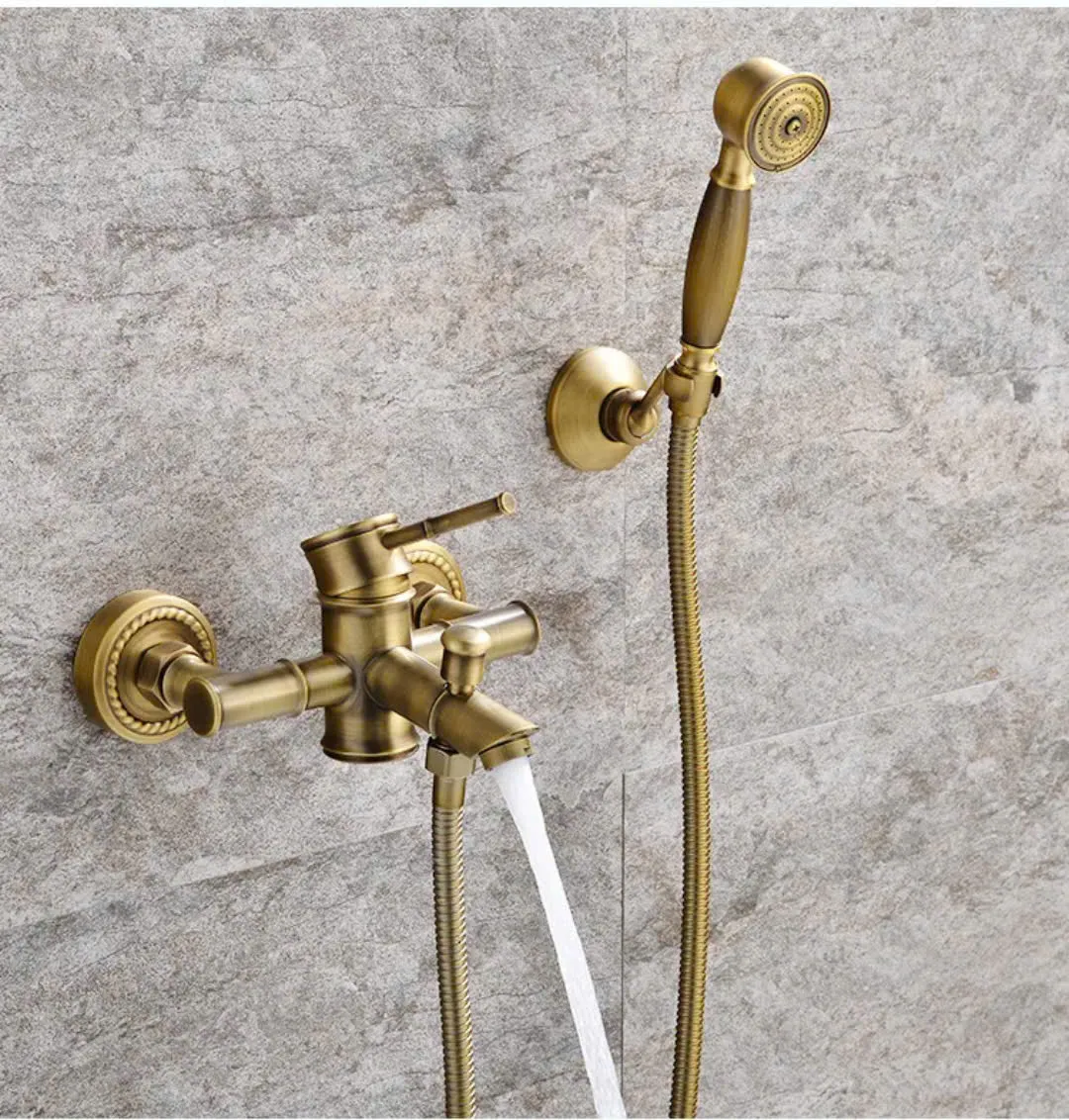 Sen tắm cổ điển dạng cây tre STCD02