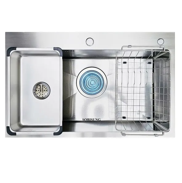 Chậu rửa bát đúc 1 hố có bàn Hàn Quốc Sobisung SB-8448-1