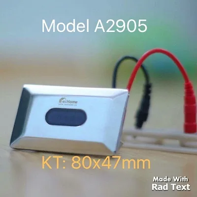 Van xả cảm ứng tiểu nam Techome A2905 - nguồn điện + Pin 