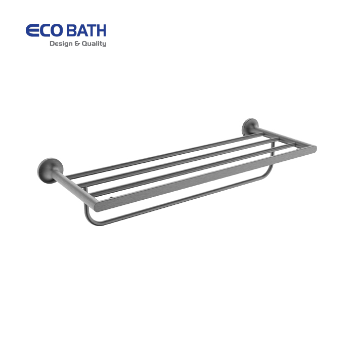 Giàn vắt khăn màu ghi xám EcoBath EC218-12BU