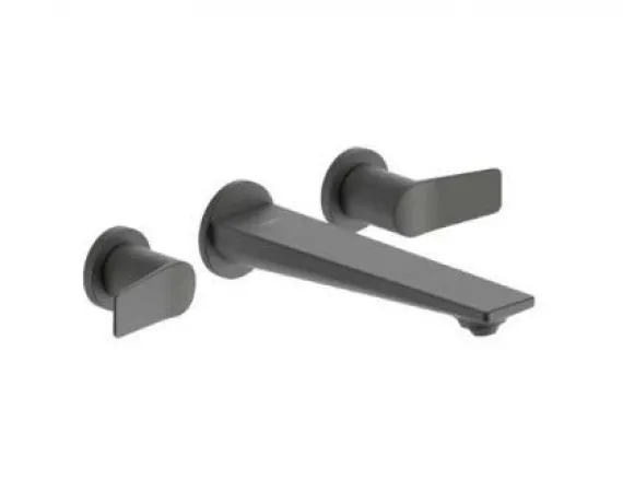Vòi chậu lavabo âm tường màu ghi xám JOMOO P22069-670/HBS