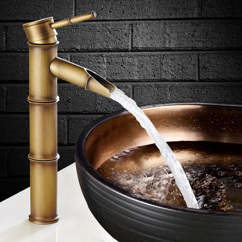 Vòi lavabo hình cây tre cổ điển VCT01