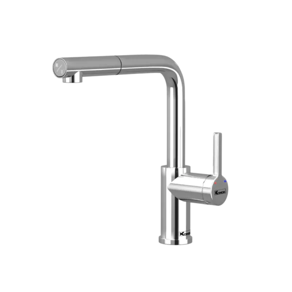 Vòi rửa bát dây rút Lumo Smart Chrome