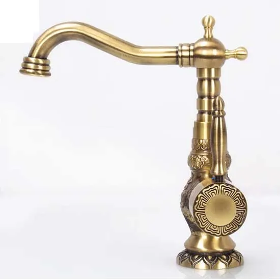 Vòi rửa bát đồng cổ cần cứng 181-3