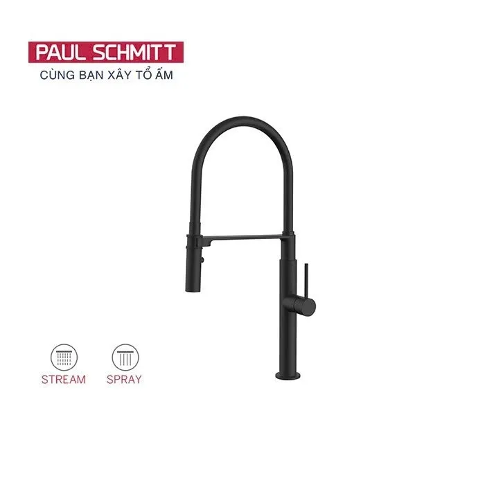 Vòi rửa bát màu đen Paul Schmitt PA331KB