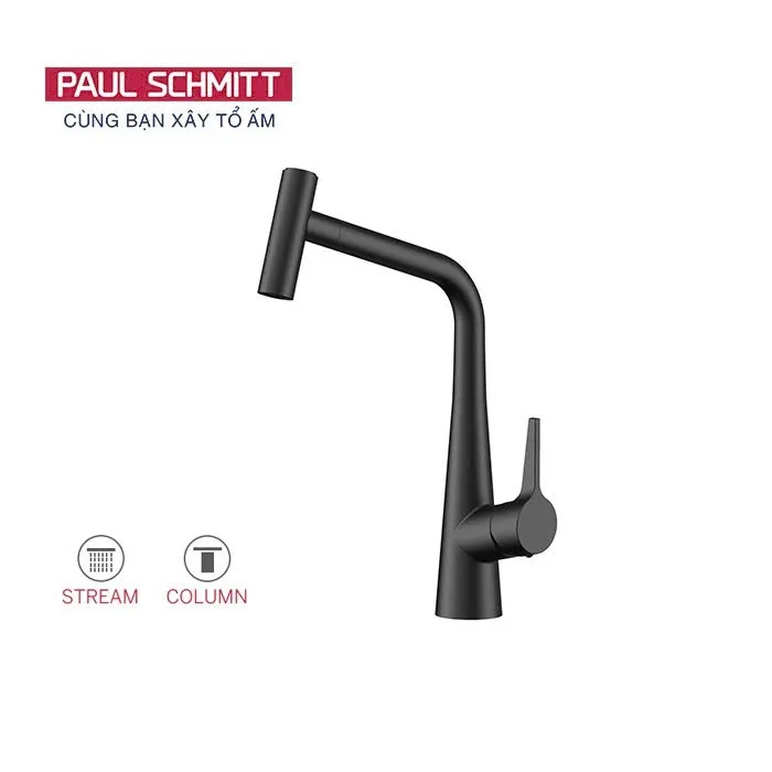 Vòi rửa bát màu đen Paul Schmitt PA333KB
