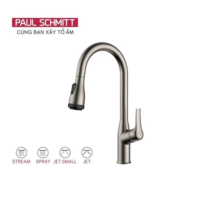 Vòi rửa bát màu mờ Niken Paul Schmitt PA332KBN