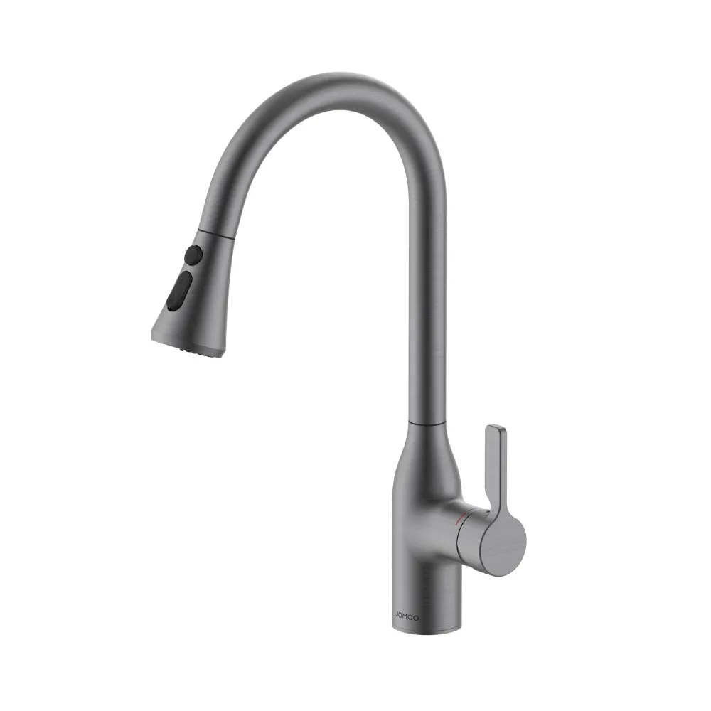 Vòi rửa chén bát dây rút màu ghi JOMOO 33138-123/HBS-Z