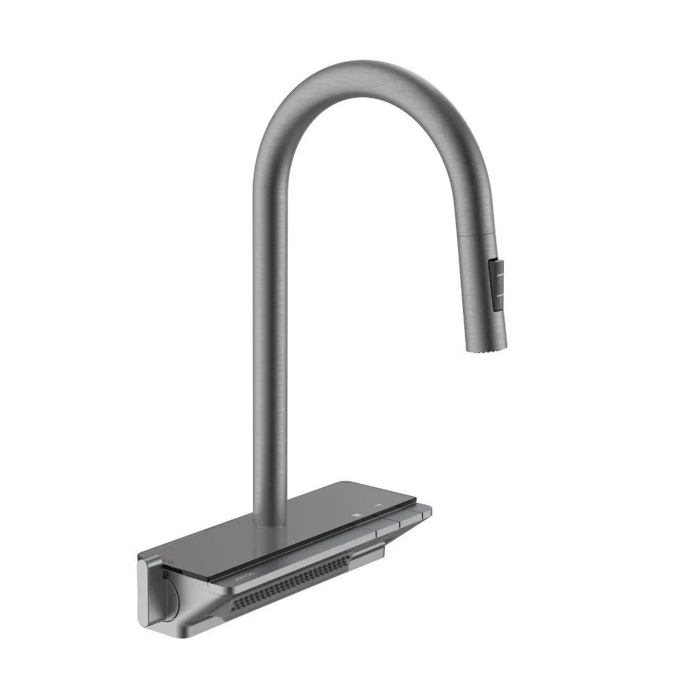 Vòi rửa chén bát dây rút và kèm vòi rửa thác JOMOO 33171-733/HBS-Z