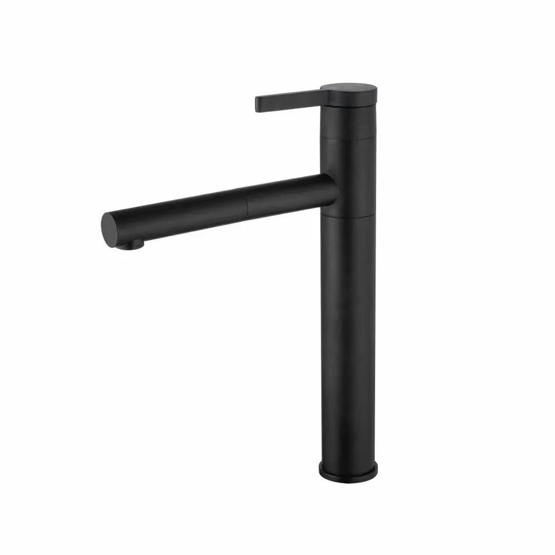 Vòi lavabo dây rút màu đen BT306E