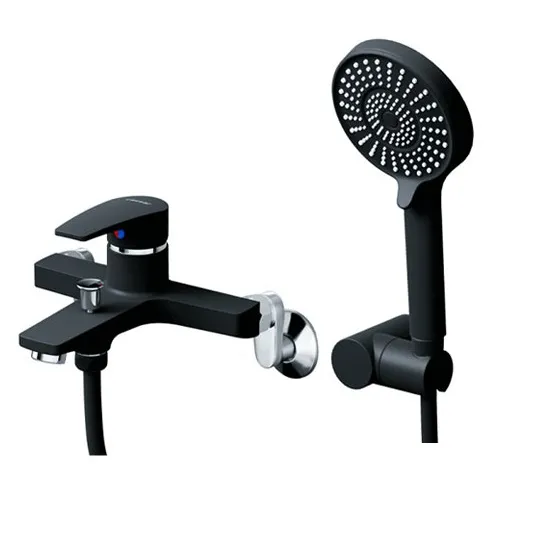 Vòi sen tắm nóng lạnh màu đen CAESAR S393CB