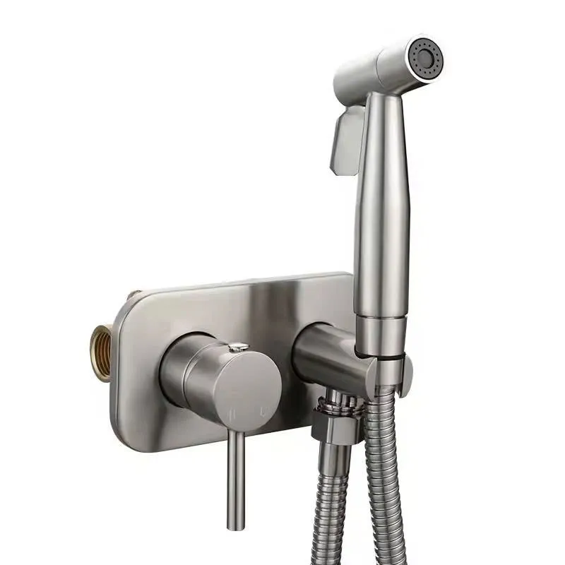 Vòi xịt nóng lạnh âm tường inox 304  BT01XIB