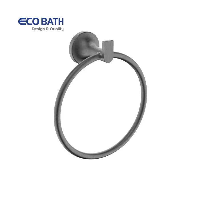 Vòng treo khăn màu ghi xám EcoBath EC218-06BU