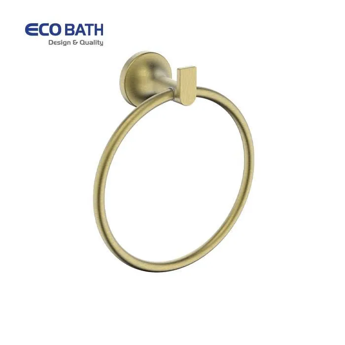 Vòng treo khăn màu vàng chải EcoBath EC218-06BG